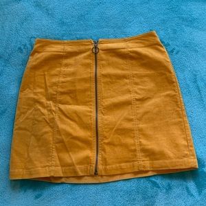 Forever 21 Mustard Skirt